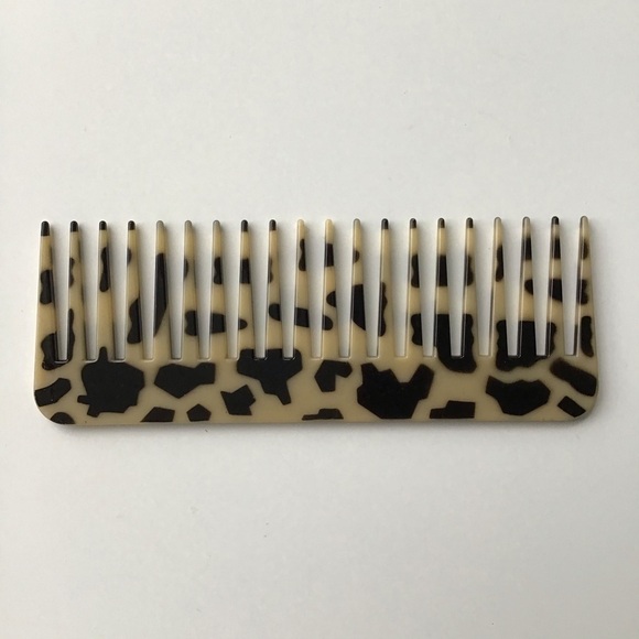 NEW Tortoise-Look Comb Wide Tooth Hair Detangler Vanity Purse Gym Bag Beach - Picture 3 of 12